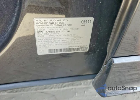 2014 Audi Sq5 Premium Plus из США, поврежденный, VIN WA1CGAFP4EA043965